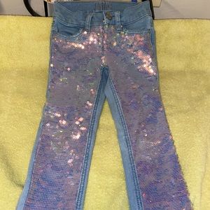 Justice Flip Sequin Jeans